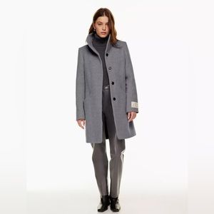 Wilfred Cocoon Coat Heather Light Grey